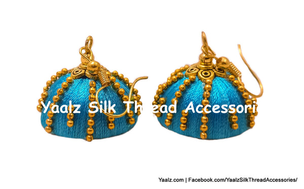 silk thread EARRING 