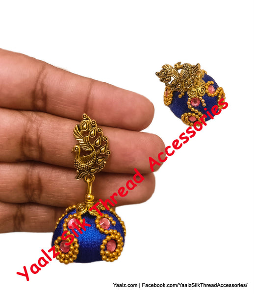 silk thread EARRING 