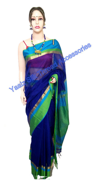 silk thread Maheshwari Saree Combo's 