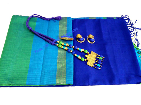 silk thread Maheshwari Saree Combo's 