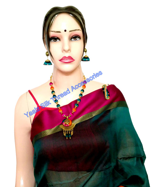 silk thread Maheshwari Saree Combo's 