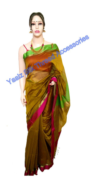 silk thread Maheshwari Saree Combo's 