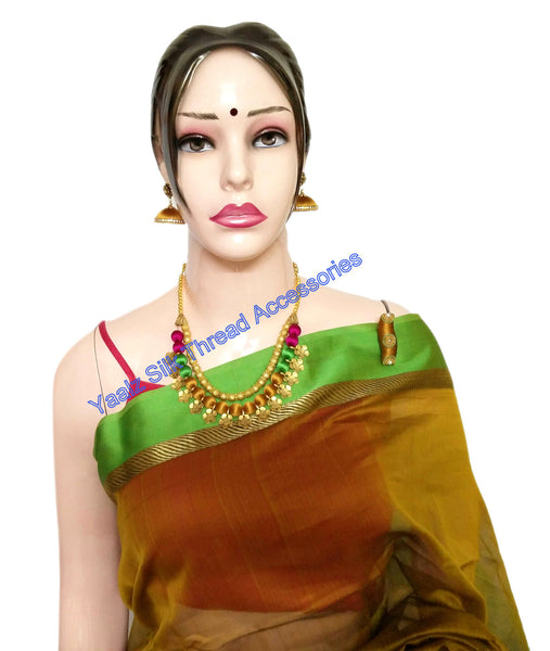 silk thread Maheshwari Saree Combo's 
