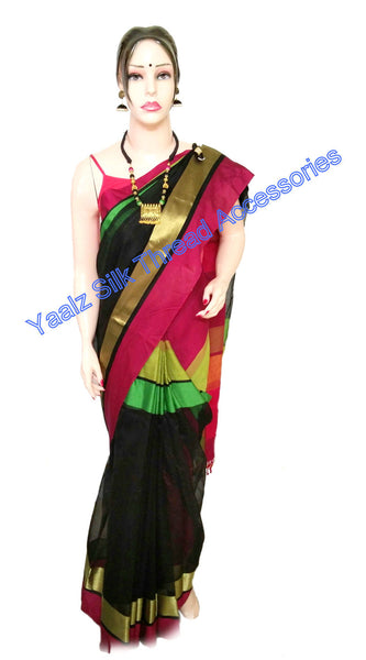 silk thread Maheshwari Saree Combo's 