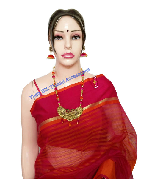 silk thread Maheshwari Saree Combo's 