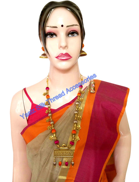 silk thread Maheshwari Saree Combo's 