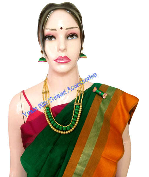 silk thread Maheshwari Saree Combo's 