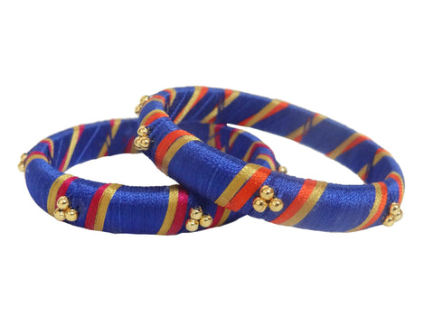 silk thread Single Bangle Collections 