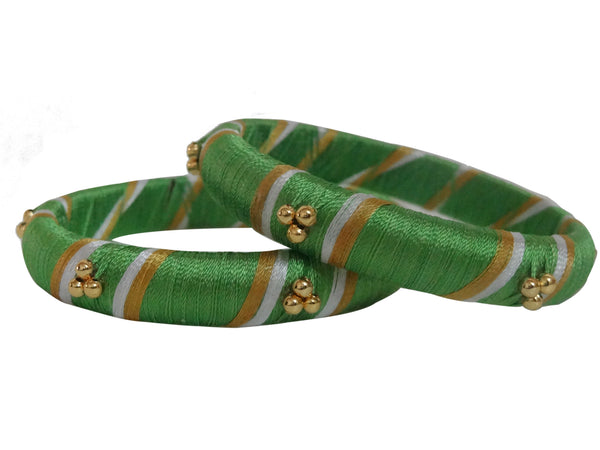 silk thread Single Bangle Collections 