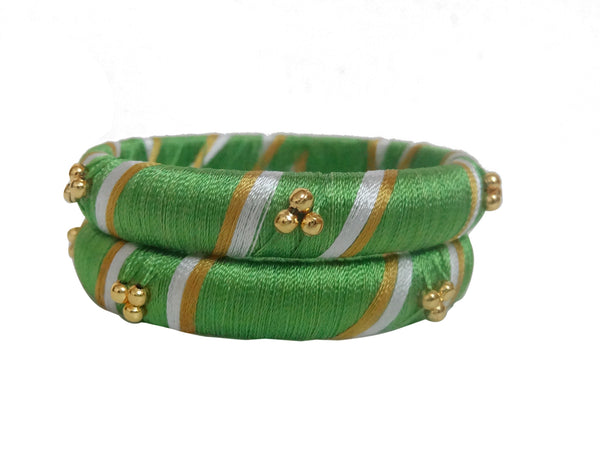 silk thread Single Bangle Collections 