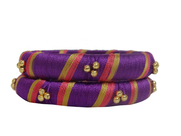 silk thread Single Bangle Collections 