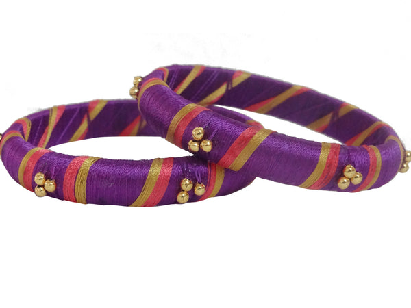 silk thread Single Bangle Collections 