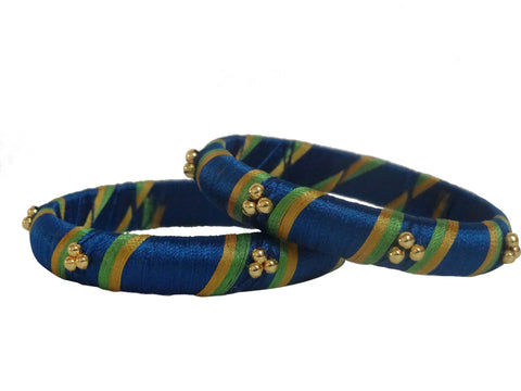 silk thread Single Bangle Collections 