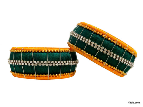 silk thread Single Bangle Collections 