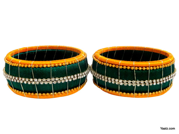 silk thread Single Bangle Collections 