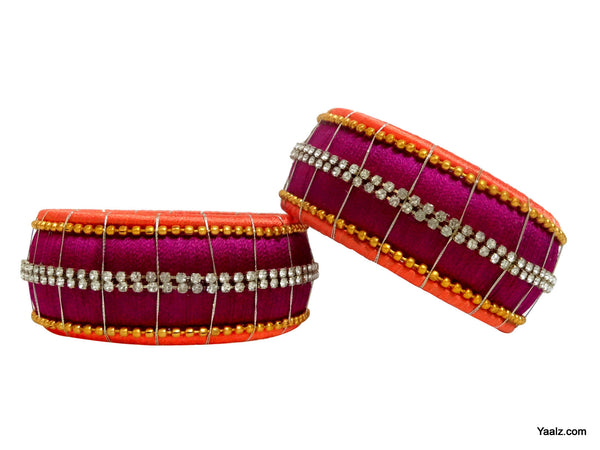 silk thread Single Bangle Collections 