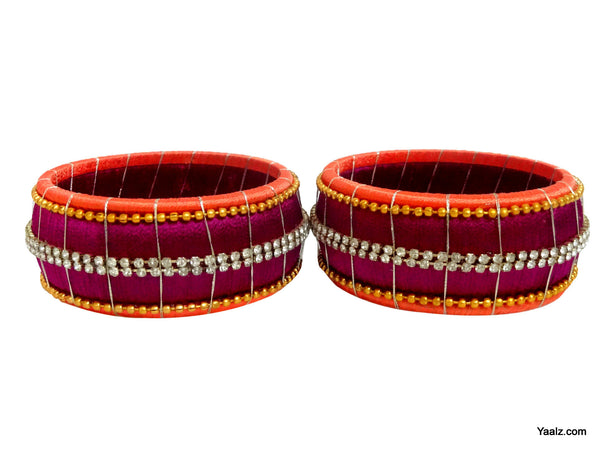 silk thread Single Bangle Collections 