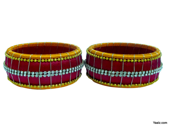 silk thread Single Bangle Collections 