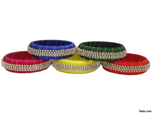 silk thread Single Bangle Collections 