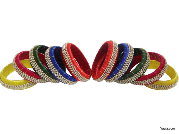 silk thread Single Bangle Collections 