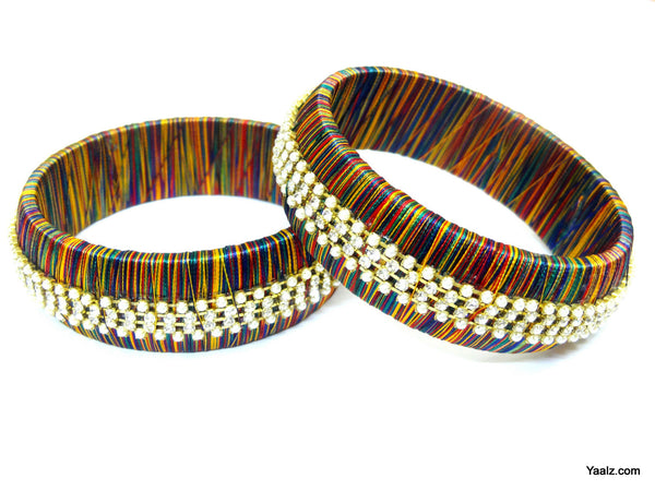 silk thread Single Bangle Collections 