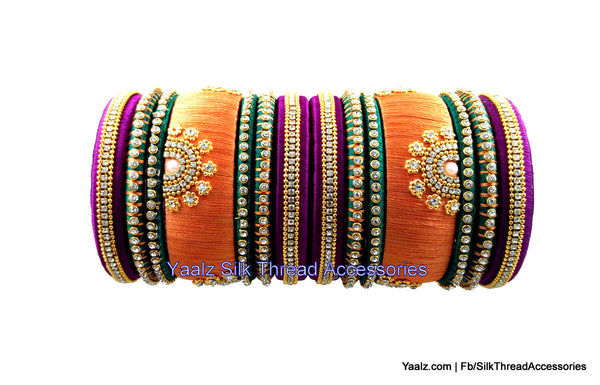 silk thread Grandeur Bangle Collections 