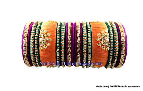 silk thread Grandeur Bangle Collections 
