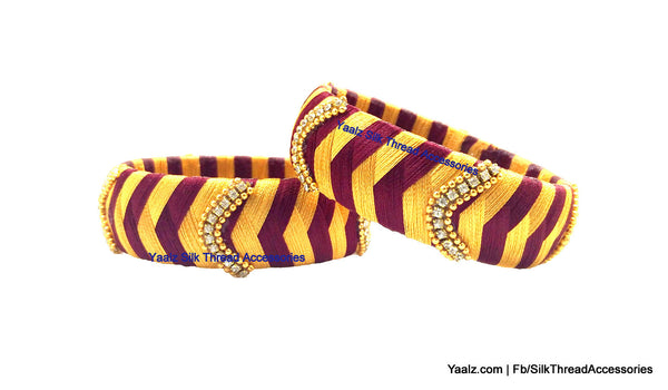 silk thread Single Bangle Collections 