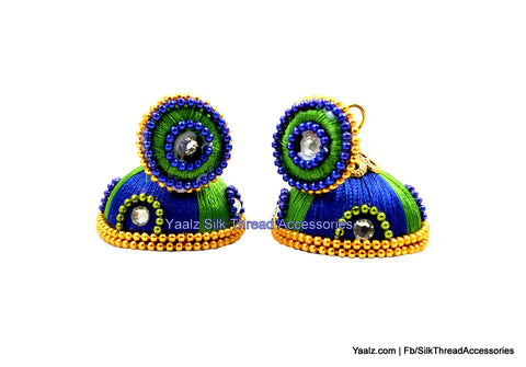 silk thread Grandeur Jumka Collections 