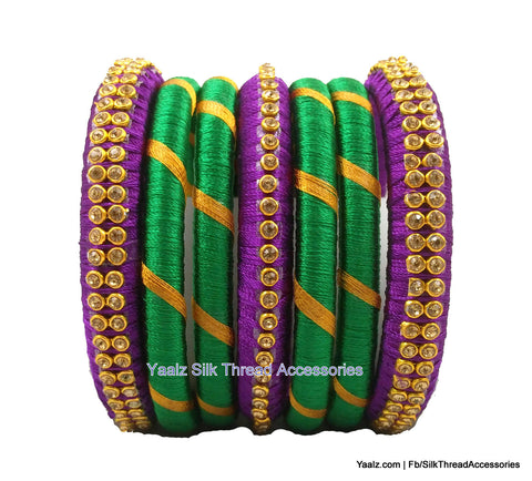 silk thread Grandeur Bangle Collections 