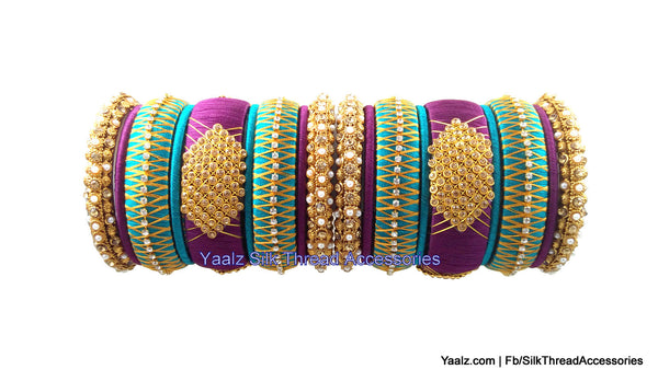 silk thread Grandeur Bangle Collections 