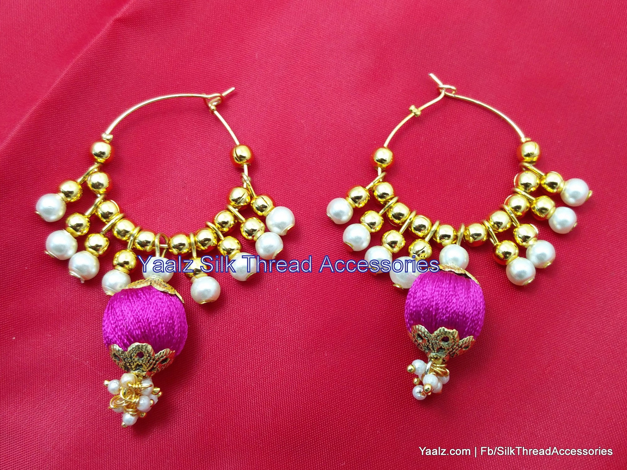 Multicolor combo silk thread earrings  Akshara  2895137