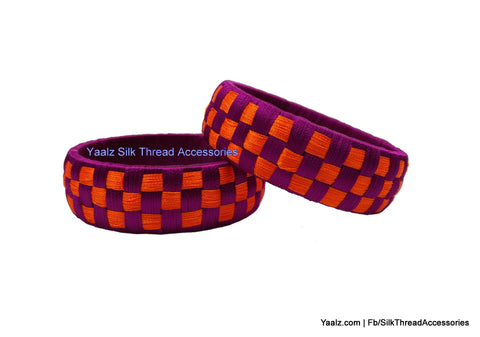silk thread Checker Bangles 