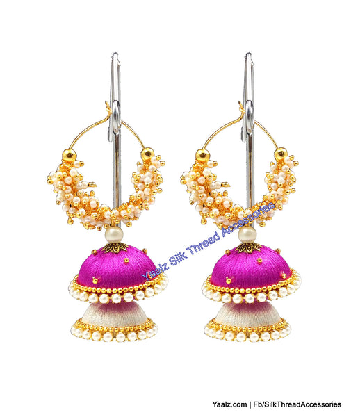 silk thread Grandeur Jumka Collections 