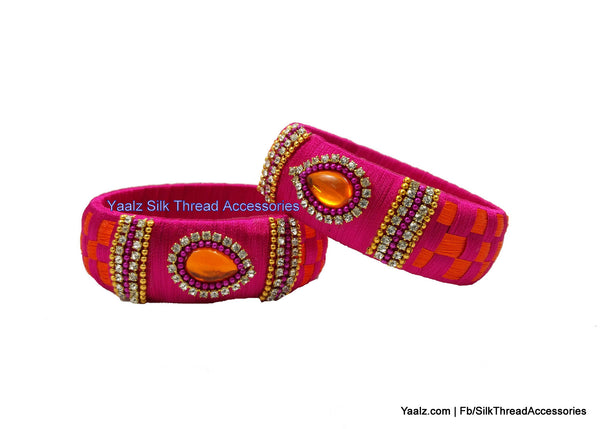 silk thread Checker Bangles 
