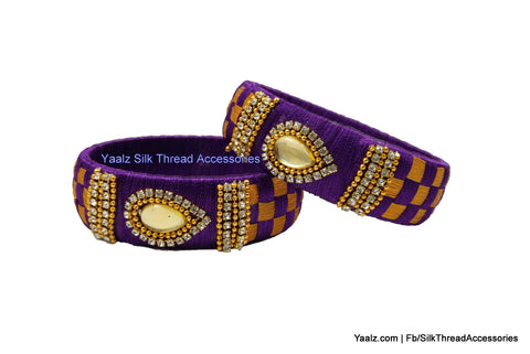 silk thread Checker Bangles 