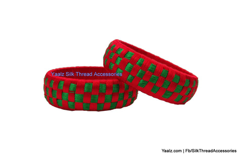 silk thread Checker Bangles 