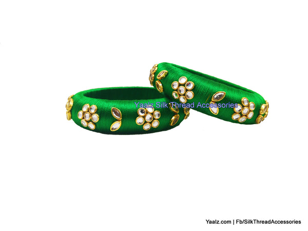 silk thread Single Bangle Collections 