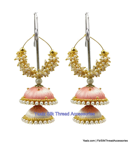 silk thread Grandeur Jumka Collections 