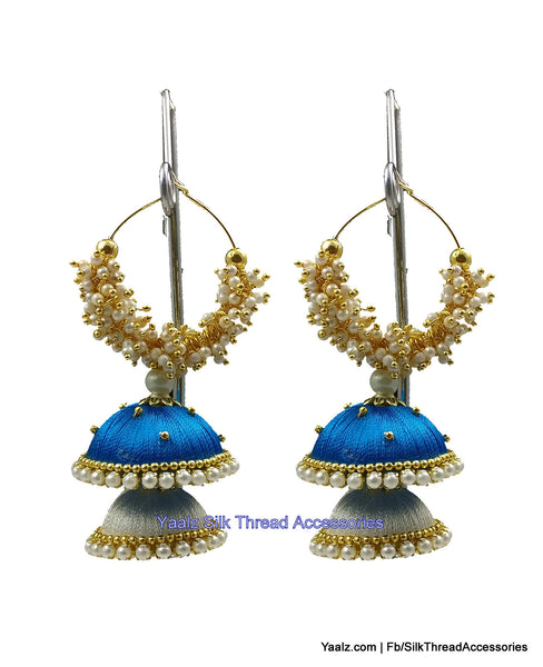 silk thread Grandeur Jumka Collections 