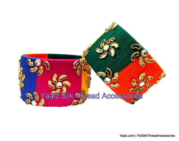 silk thread Single Bangle Collections 