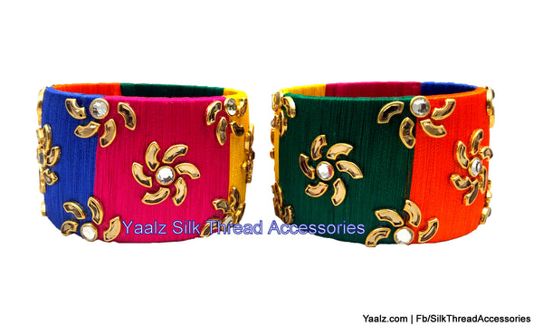 silk thread Single Bangle Collections 