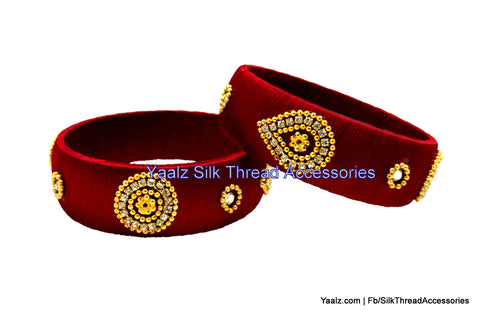 silk thread Single Bangle Collections 