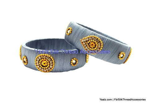 silk thread Single Bangle Collections 