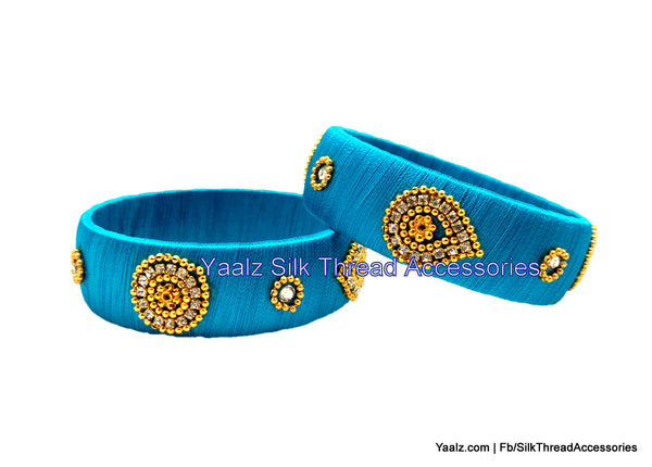 silk thread Single Bangle Collections 