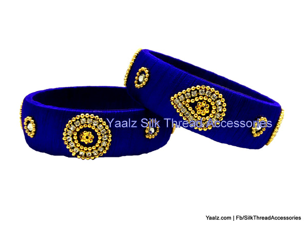 silk thread Single Bangle Collections 