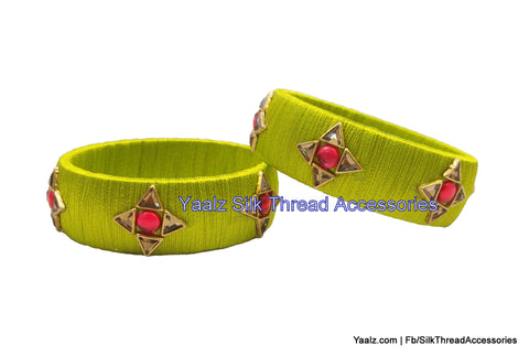 silk thread Single Bangle Collections 