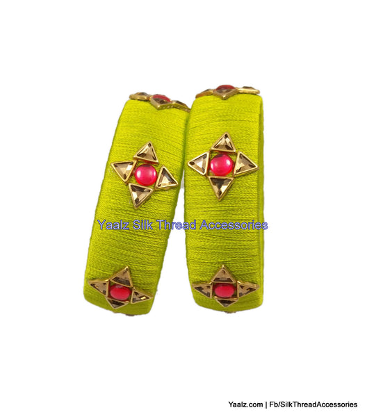 silk thread Single Bangle Collections 