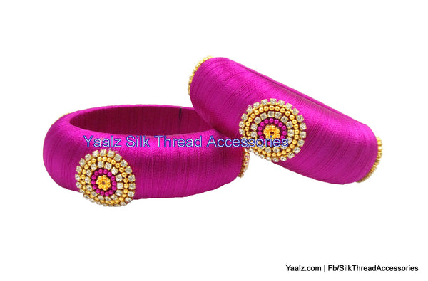silk thread Single Bangle Collections 