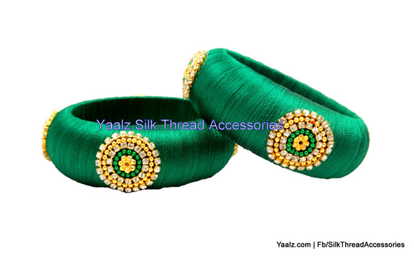 silk thread Single Bangle Collections 
